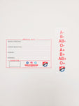 Tact-Med Info Emergency Card / Blood Type Sticker Pack - Tact-Med Info, LLC